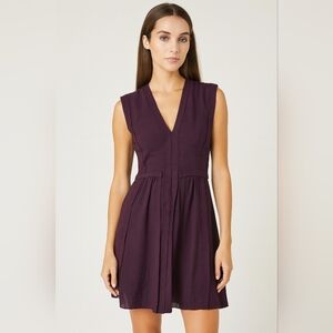 Rebecca Taylor Deep Purple Mini Dress 10 6